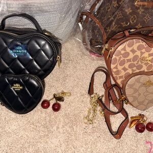 Quilted Mini Heart Bag